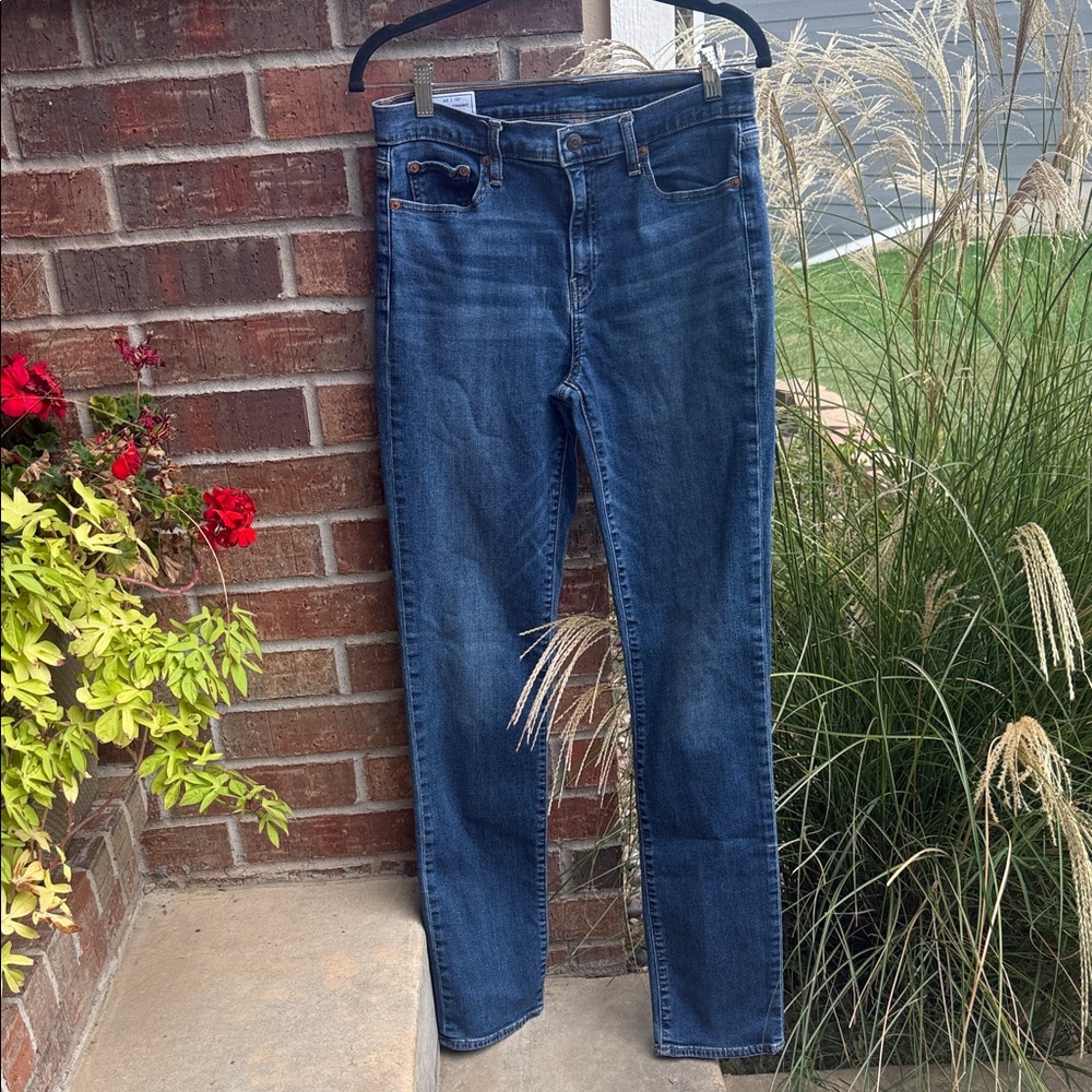 GAP Ladies 30/10 T Classic Straight Mid Rise Blue Denim Jeans